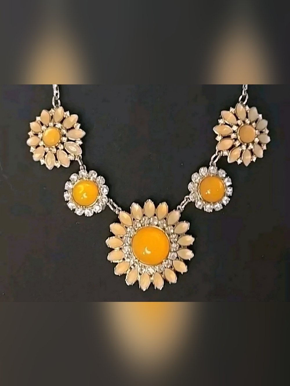 Vintage Lia Sophia Statment Cocktail Necklace 56cm